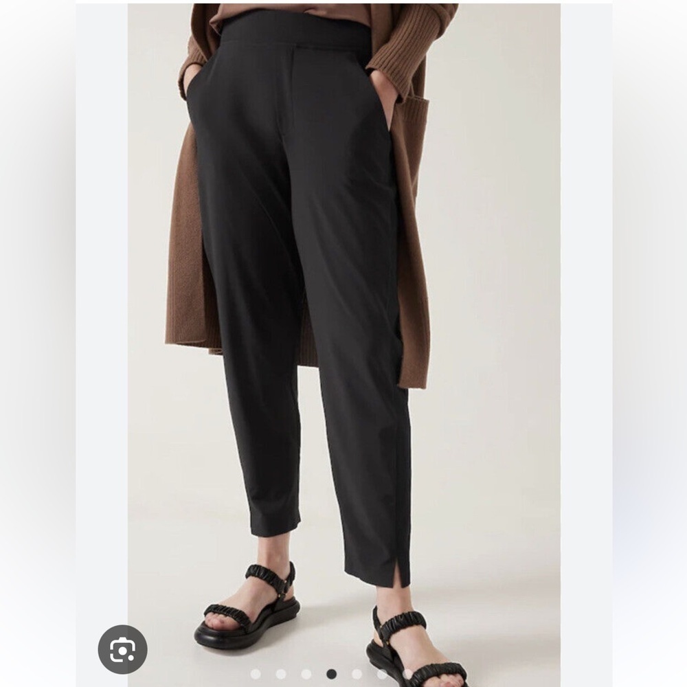 Athleta Brooklyn Black Ankle Pants Plus Size